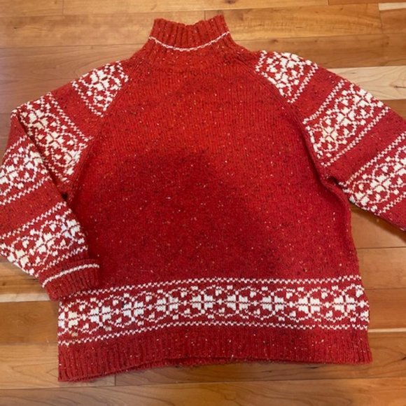 Vintage Chimney Ridge II Fair Isle Knit Turtleneck Sweater - Womens 2XL - Picture 2 of 6